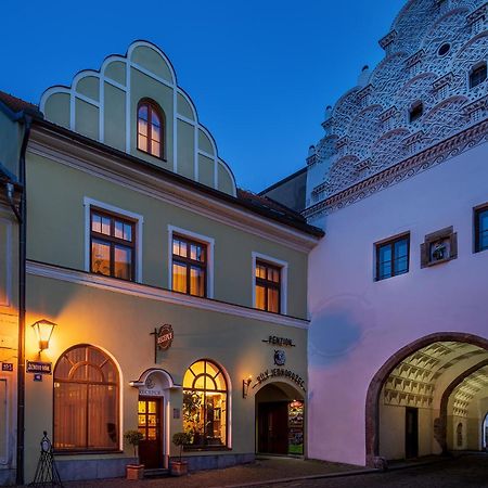 Hotel Bily Jednorozec Třeboň Dış mekan fotoğraf